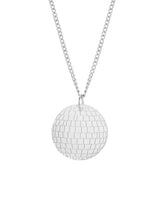 Load image into Gallery viewer, Silver Disco Ball Necklace & Earrings