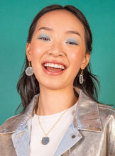 Load image into Gallery viewer, Blue Cowgirl Necklace &amp; Earrings
