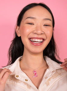 Pink Cowgirl Necklace & Earrings