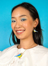 Load image into Gallery viewer, Blue Cowgirl Necklace &amp; Earrings
