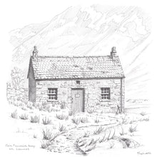 Load image into Gallery viewer, Coire Fionnaraich Bothy Drawing
