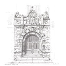 Load image into Gallery viewer, Pollokshields Burgh Hall Drawing

