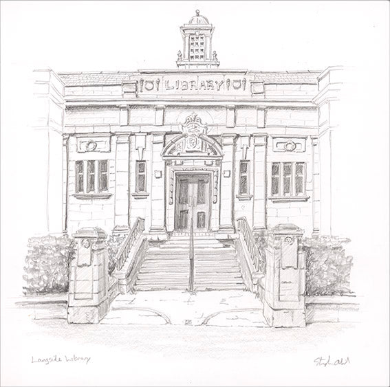 Langside Library Drawing – Stephen O'Neil Store